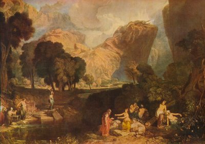 Uenighedens gudinde, der vælger stridens æble i Hesperidernes have, 1806, 19 af Joseph Mallord William Turner