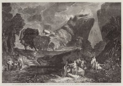 Uenighedens gudinde i Hesperidernes have, i Marlborough House Gallery af Joseph Mallord William Turner