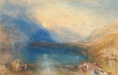 Zugsøen, 1843 (wc over grafit) af Joseph Mallord William Turner