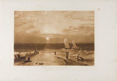 Midmay Sea-Piece, plade 40 fra LIber Studiorum af Joseph Mallord William Turner