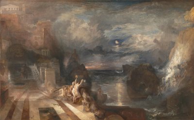 Heltens og Leanders Afsked, før 1837 af Joseph Mallord William Turner