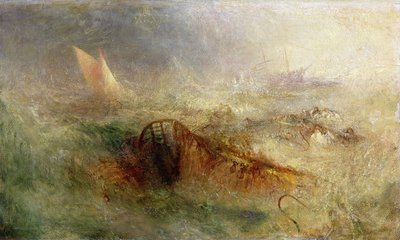 Stormen, ca. 1840-45 (olie på lærred) af Joseph Mallord William Turner