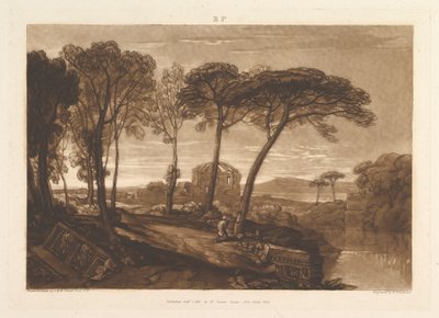 Templet for Minerva Medica Liber Studiorum, del V, plade 23, 1. januar 1811. af Joseph Mallord William Turner