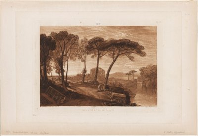 Templet af Minerva Medica, plade 23 fra Liber Studiorum af Joseph Mallord William Turner
