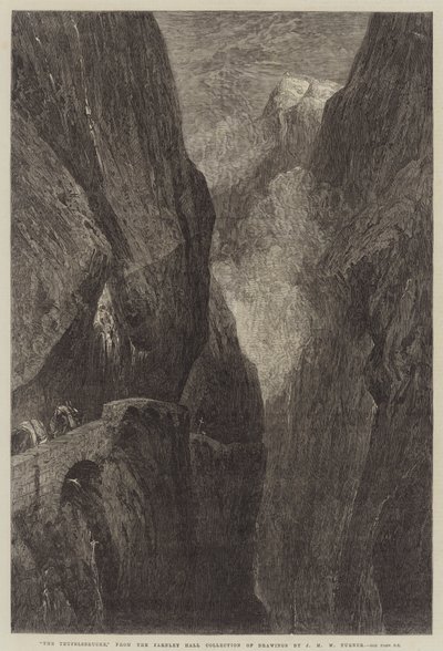 Teufelsbrucke af Joseph Mallord William Turner