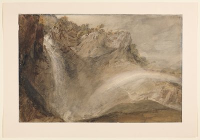 Øvre vandfald af Reichenbach, 1802 af Joseph Mallord William Turner