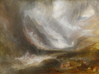 Aosta-dalen: Snestorm, lavine og tordenvejr af Joseph Mallord William Turner