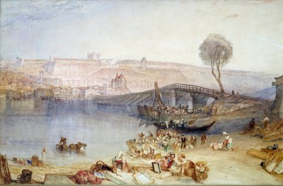 Udsigt over stedet og slottet Saint Germain en Laye. Maleri af Joseph Mallord William Turner (1775-1851) af Joseph Mallord William Turner