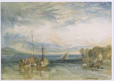 Windermere, 1821 (wc på papir) (efter restaurering) af Joseph Mallord William Turner