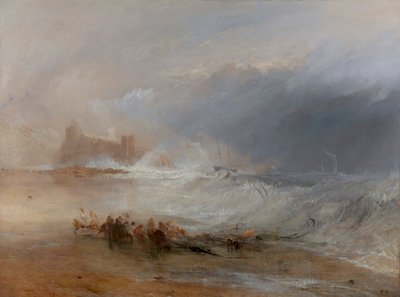 Wreckers -- Coast of Northumberland, med en dampbåd, der hjælper et skib off Shore af Joseph Mallord William Turner