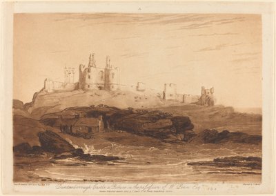 Dunstanburgh Slot af Joseph Mallord William Turner and Charles Turner