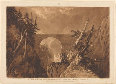 Lille Djævlebro af Joseph Mallord William Turner and Charles Turner