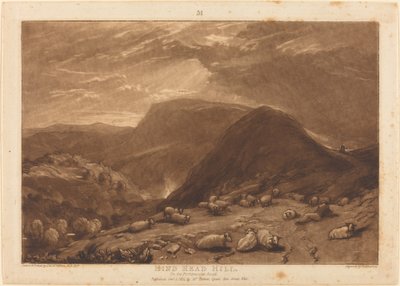 Hind Head Hill af Joseph Mallord William Turner and Robert Dunkarton