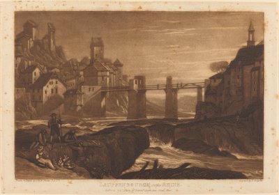 Lauffenbourgh ved Rhinen af Joseph Mallord William Turner and Thomas Hodgetts