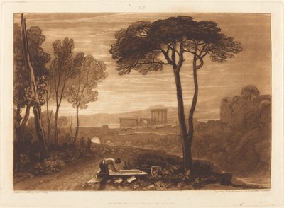 Scene i Campagnaen af Joseph Mallord William Turner and William Say