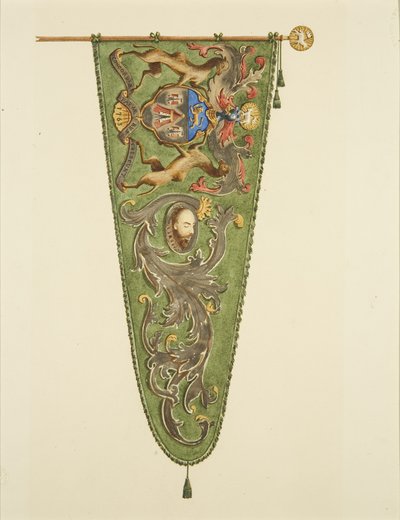 Banner for Merchant Taylors, påskrevet 