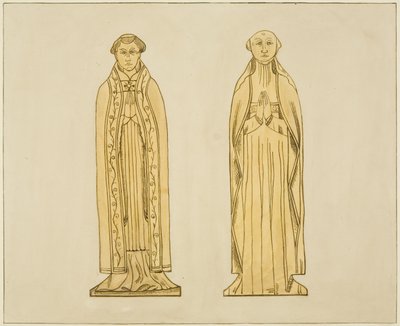 Messing i Temple Church (akvarel på papir) af Joseph Manning