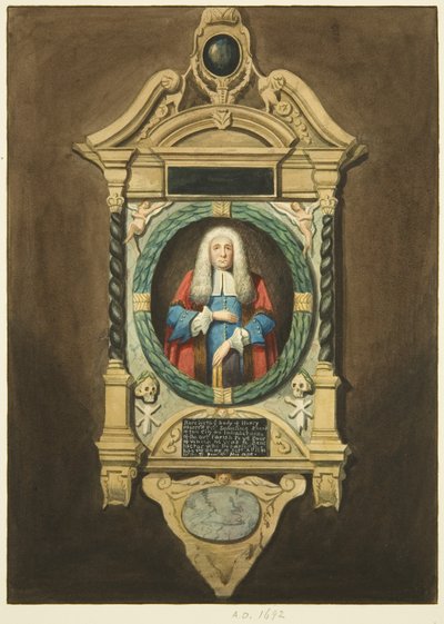 Monument over Henry Merrett i St Philip
