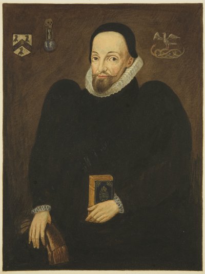 Portræt i Council House af Dr. Thomas White (blyant og akvarel på papir) af Joseph Manning