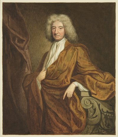 Portræt i Council House of Edward Colston (blyant og akvarel på papir) af Joseph Manning