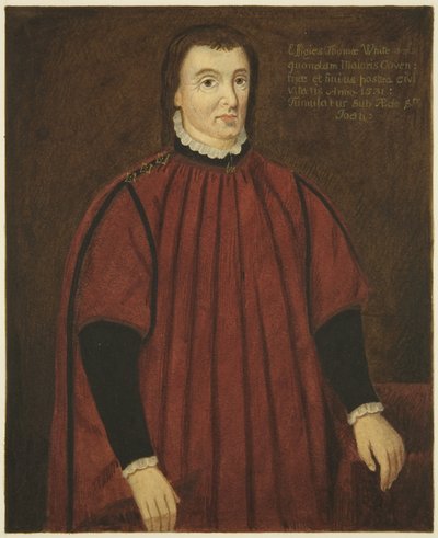 Portræt i Council House of Thomas White (blyant og akvarel på papir) af Joseph Manning