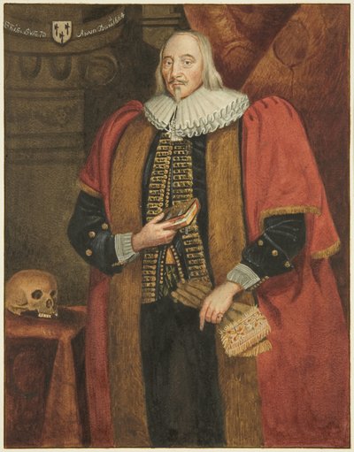 Portræt i Council House af Henry Gibbs, borgmester i Bristol (akvarel på papir) af Joseph Manning