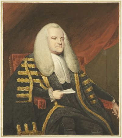 Portræt i Mansion House, Queen Square, af Lord Ashburton (akvarel på papir) af Joseph Manning