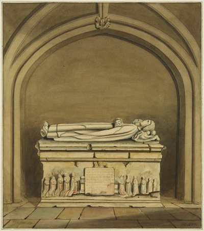 Tomb af Thomas Rowley og hans kone i krypten af St John