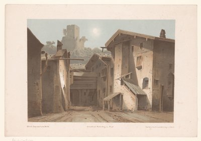 Udsigt over Bad Ragaz Hof-Ragatz kanton St. Gallen (titel på objekt) af Joseph Maximilian Kolb