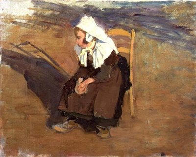 Aftentanker (olie på lærred) af Joseph Milner Kite