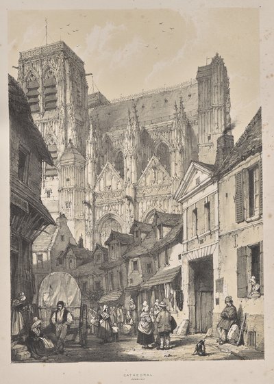 Middelalderens arkitektur: Cathedral, Abbeville af Joseph Nash