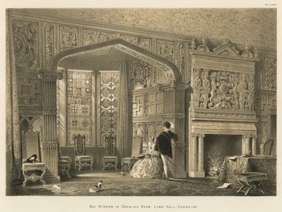 Karnap i tegnestuen, Lyme Hall, Cheshire af Joseph Nash