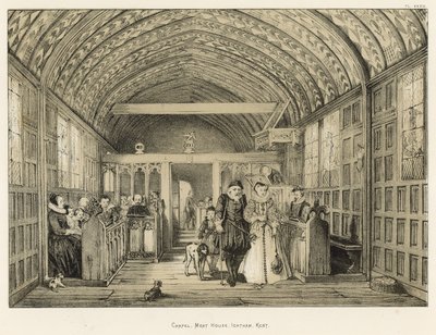 Kapel, Moat House, Ightham, Kent af Joseph Nash