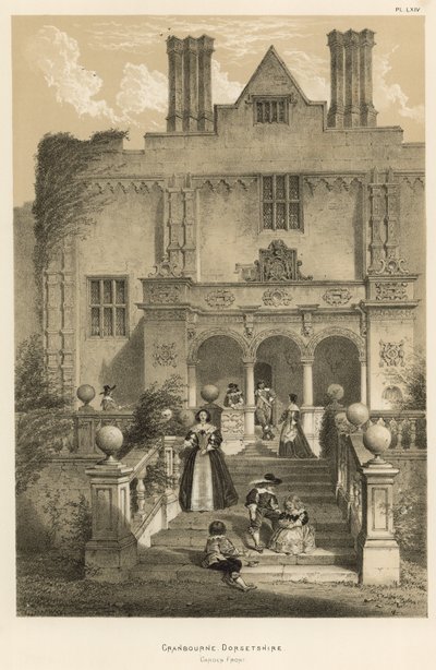 Cranbourne, Dorsetshire, Havefront af Joseph Nash