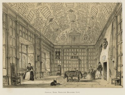 Tegnestue, Boughton-Malherbe, Kent af Joseph Nash