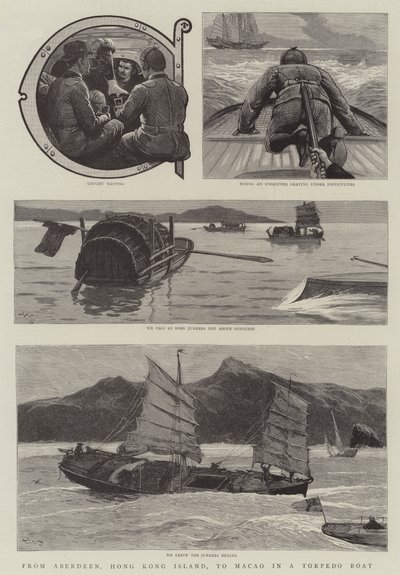Fra Aberdeen, Hong Kong Island, til Macao i en torpedobåd af Joseph Nash