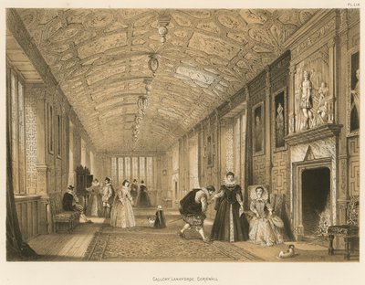Galleri, Lanhydrock, Cornwall af Joseph Nash