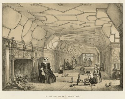 Galleri over Hall, Knowle, Kent af Joseph Nash