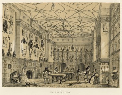 Hall, Littlecotes, Wilts af Joseph Nash