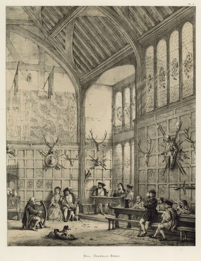 Hall, Ockwells, Berks af Joseph Nash