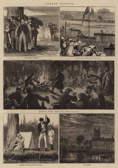 Henley Regatta af Joseph Nash
