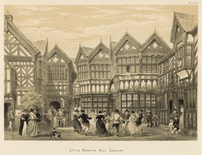 Little Moreton Hall, Cheshire af Joseph Nash