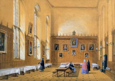 New College Hall, 1858 af Joseph Nash