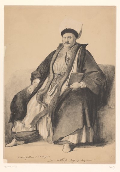 Portræt af Abram Jacob Messir af Joseph Nash
