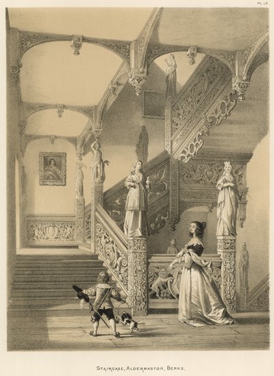 Trappe, Aldermaston, Berks af Joseph Nash