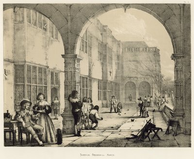 Terrace, Bramshill, Hants af Joseph Nash