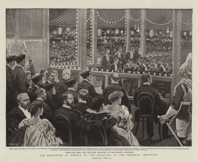 Receptionen til ære for Shahzada på Imperial Institute af Joseph Nash