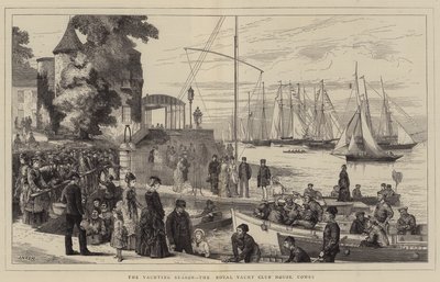 Yachting Season, Royal Yacht Club House, Cowes af Joseph Nash