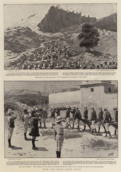 Med Tirah Field Force af Joseph Nash