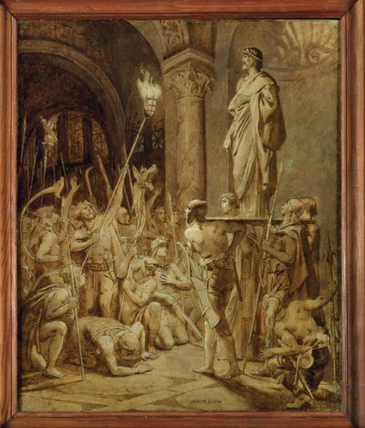 Chlodwig, frankernes konge (maleri på lærred) af Joseph Paul Blanc